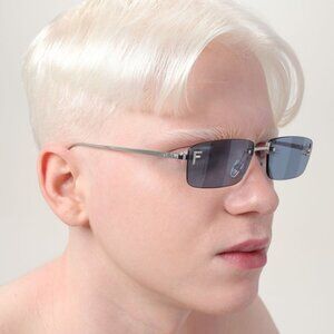 NEW FE4172US 16X BLUE SILVER UNISEX SUNGLASSES FENDI FE4172US